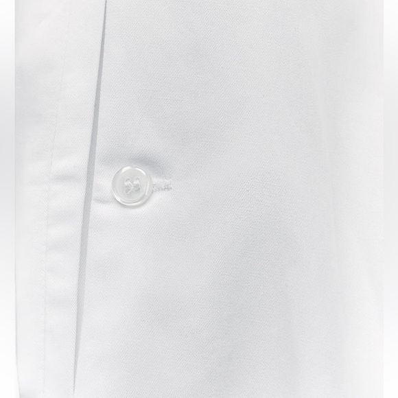 Zara Preowned Cropped Gabardine Shirt Size S White - Picture 6 of 9
